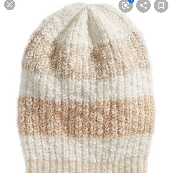 🆕 FREE PEOPLE cozy in stripes beanie hat - Picture 2 of 6
